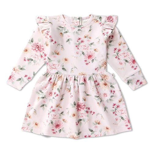 Snuggle Hunny - Organic Long Sleeve Dress | Birds & Blooms
