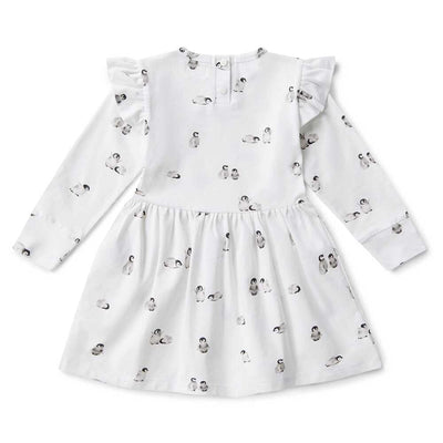Snuggle Hunny Organic Long Sleeve Dress - Penguin Long Sleeve Dress Snuggle Hunny 