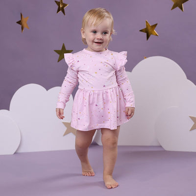 Snuggle Hunny - Organic Long Sleeve Dress | Twinkle Long Sleeve Dress Snuggle Hunny 