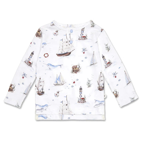 Snuggle Hunny - Organic Long Sleeve Top | Set Sail
