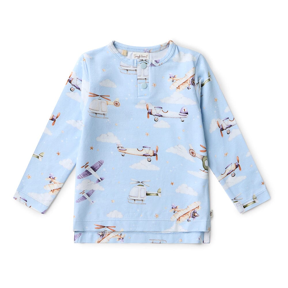 Snuggle Hunny - Organic Long Sleeve Top | Taking Flight Long Sleeve Top Snuggle Hunny 