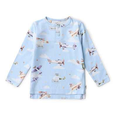 Snuggle Hunny - Organic Long Sleeve Top | Taking Flight Long Sleeve Top Snuggle Hunny 