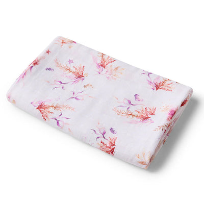 Snuggle Hunny - Organic Muslin Wrap - Coral Muslin Wrap Snuggle Hunny 