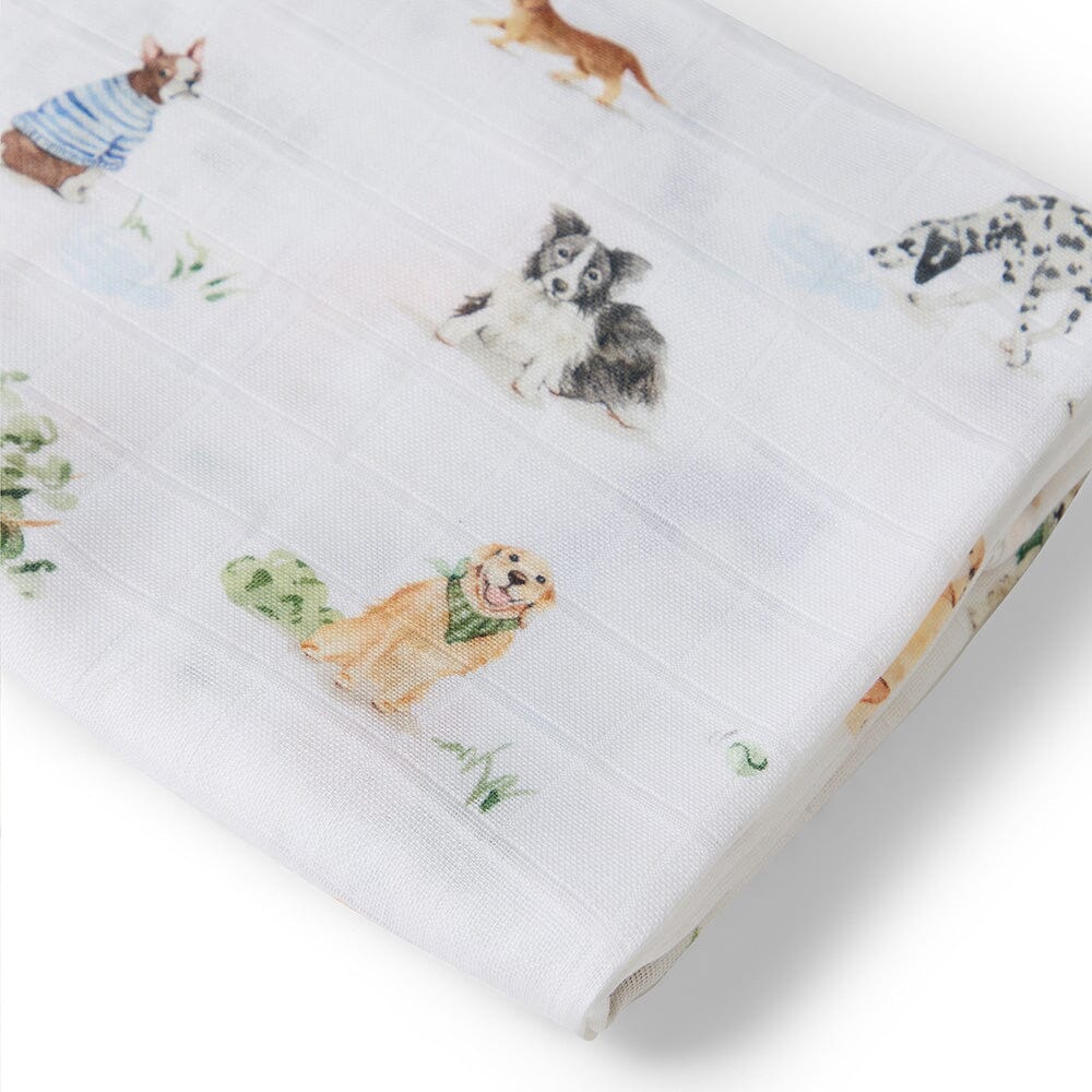 Snuggle Hunny - Organic Muslin Wrap | Dog Park Muslin Wrap Snuggle Hunny 