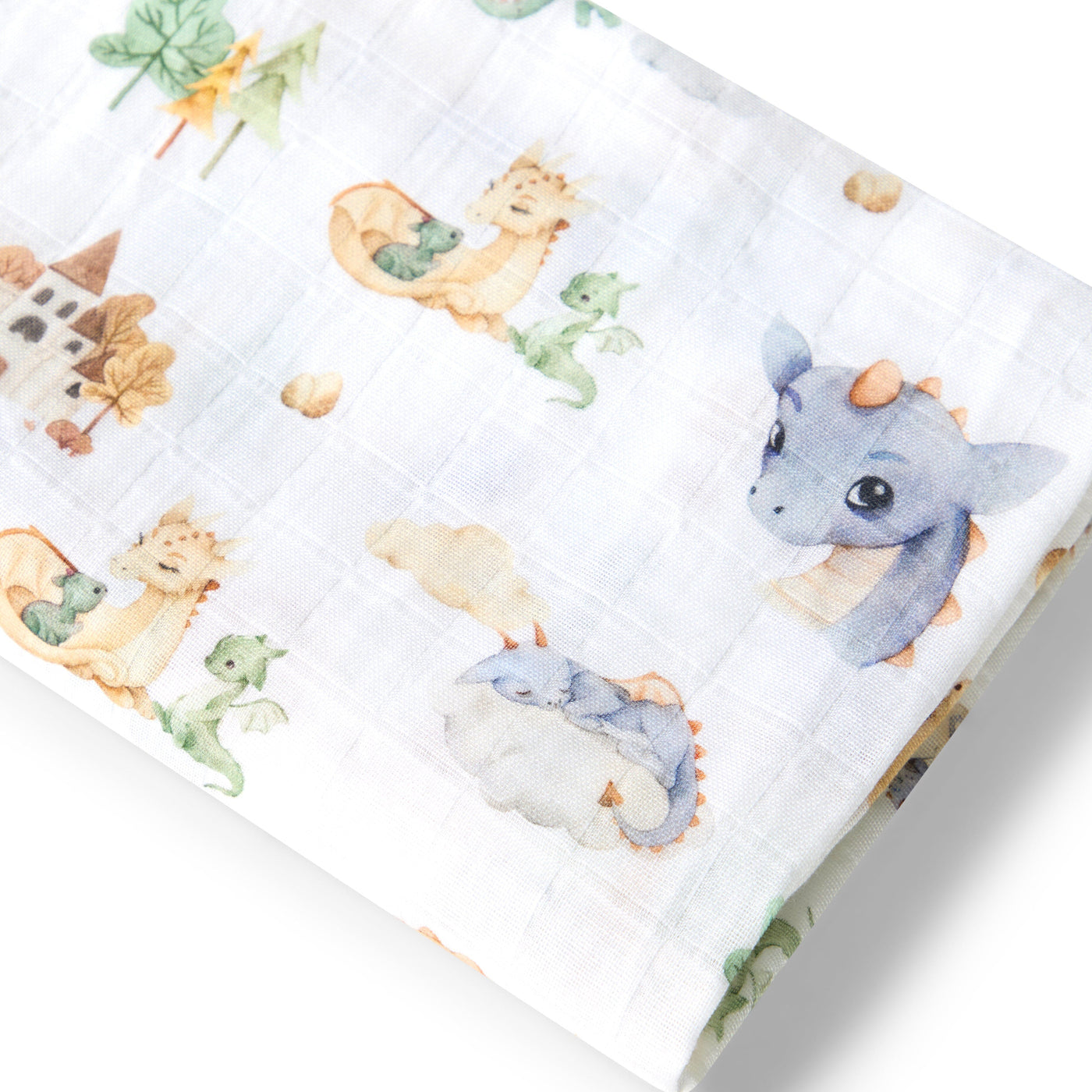 Snuggle Hunny Organic Muslin Wrap - Dragon Muslin Wrap Snuggle Hunny 