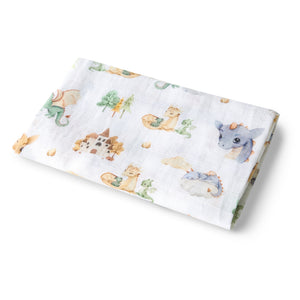 Snuggle Hunny - Organic Muslin Wrap - Dragon