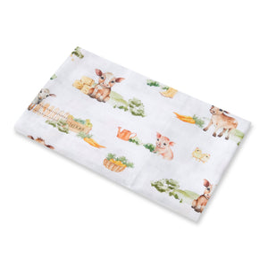 Snuggle Hunny - Organic Muslin Wrap - Farm