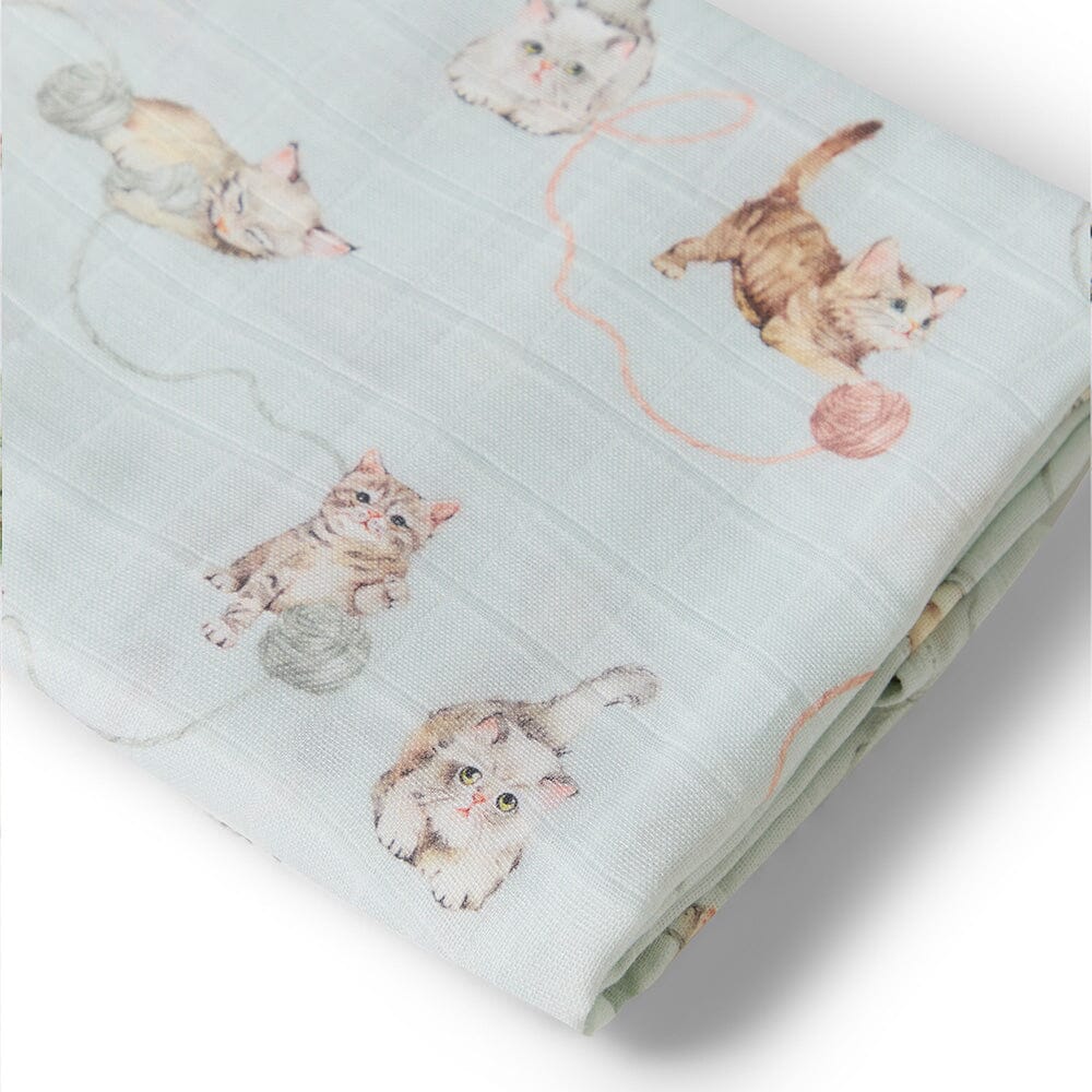 Snuggle Hunny - Organic Muslin Wrap | Kittens Muslin Wrap Snuggle Hunny 