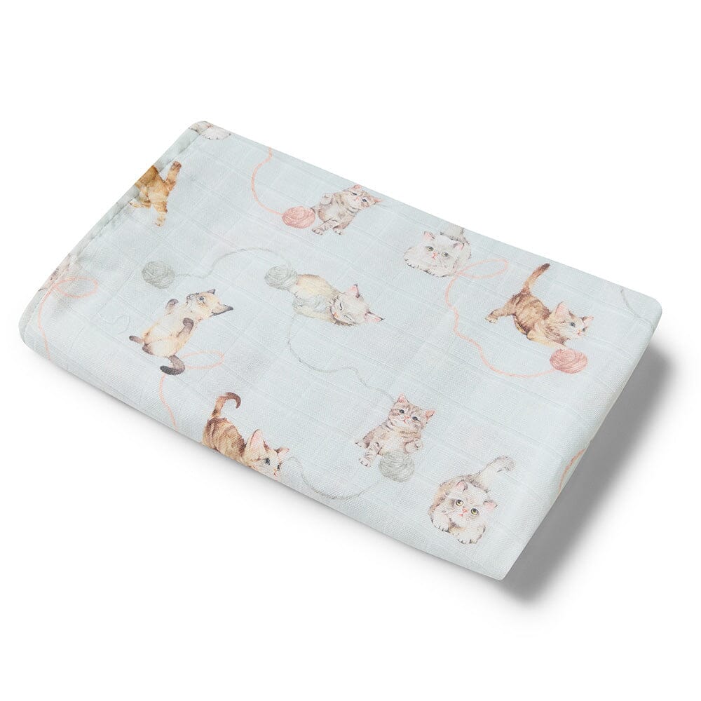 Snuggle Hunny - Organic Muslin Wrap | Kittens Muslin Wrap Snuggle Hunny 