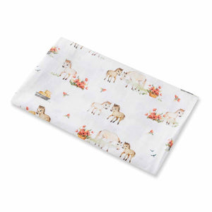 Snuggle Hunny - Organic Muslin Wrap - Pony Pals