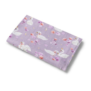 Snuggle Hunny - Organic Muslin Wrap | Swan Lake
