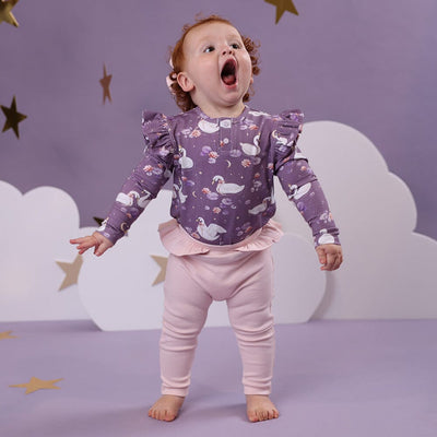 Snuggle Hunny - Organic Pants with Frill | Baby Pink Pants Snuggle Hunny 