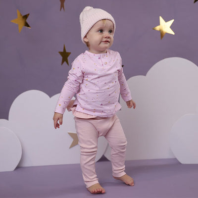 Snuggle Hunny - Organic Pants with Frill | Baby Pink Pants Snuggle Hunny 