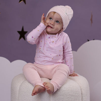 Snuggle Hunny - Organic Pants with Frill | Baby Pink Pants Snuggle Hunny 