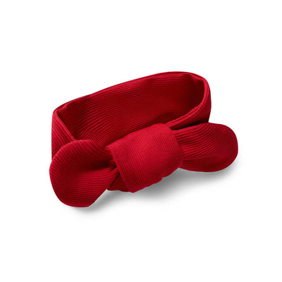 Snuggle Hunny - Organic Ribbed Topknot Red Headband Snuggle Hunny 