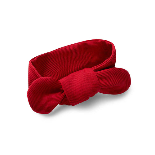 Snuggle Hunny - Organic Ribbed Topknot Red