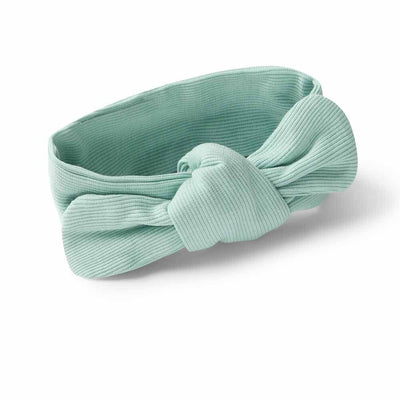 Snuggle Hunny - Organic Ribbed Topknot - Sage Headband Snuggle Hunny 