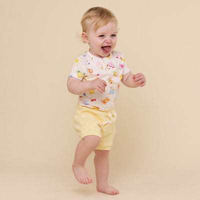 Snuggle Hunny - Organic Short Sleeve Bodysuit | Beach Fun Bodysuit Snuggle Hunny 