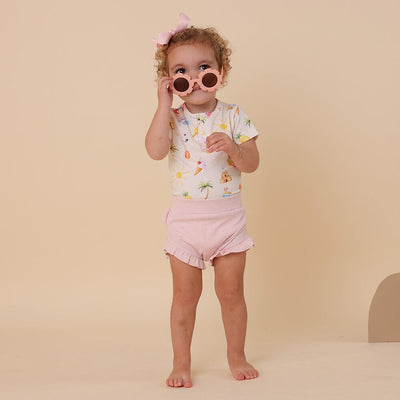 Snuggle Hunny - Organic Short Sleeve Bodysuit | Beach Fun Bodysuit Snuggle Hunny 