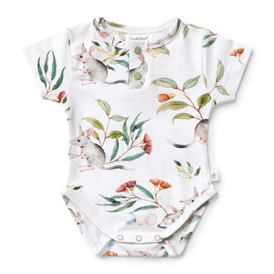 Snuggle Hunny - Organic Short Sleeve Bodysuit - Easter Bilby