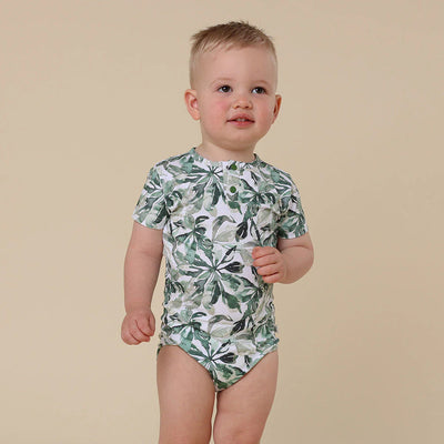 Snuggle Hunny - Organic Short Sleeve Bodysuit | Evergreen Bodysuit Snuggle Hunny 