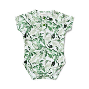 Snuggle Hunny - Organic Short Sleeve Bodysuit | Evergreen