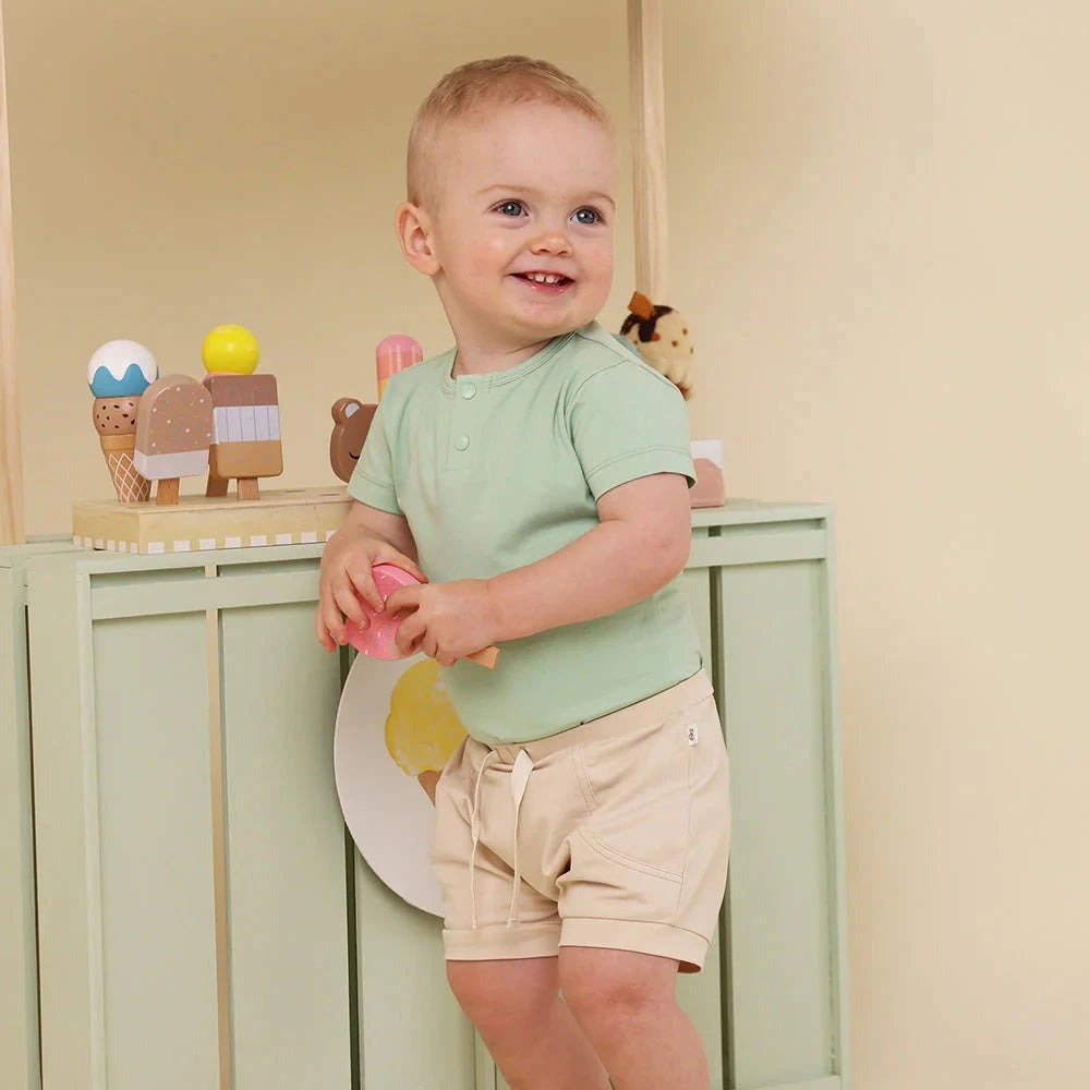 Snuggle Hunny - Organic Short Sleeve Bodysuit | Mint Bodysuit Snuggle Hunny 