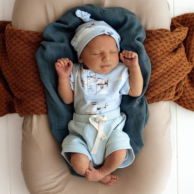 Snuggle Hunny - Organic Short Sleeve Bodysuit | Taking Flight Bodysuit Snuggle Hunny 