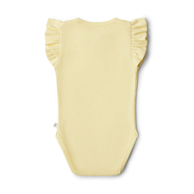 Snuggle Hunny - Organic Short Sleeve Bodysuit with Frill | Sunlight Bodysuit Snuggle Hunny 