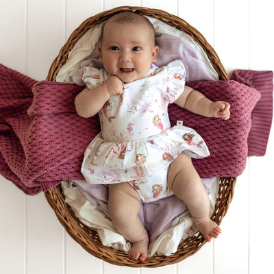 Snuggle Hunny - Organic Short Sleeve Dress | Mermaid Short Sleeve Dress Snuggle Hunny 