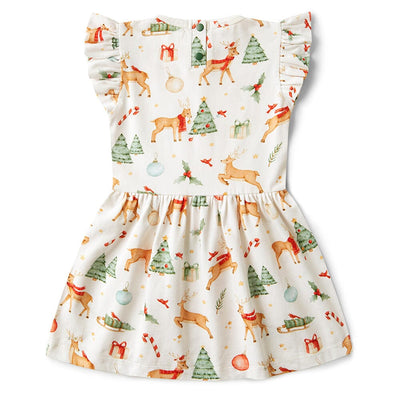 Snuggle Hunny - Organic Short Sleeve Dress | Prancer & Friends Short Sleeve Dress Snuggle Hunny 