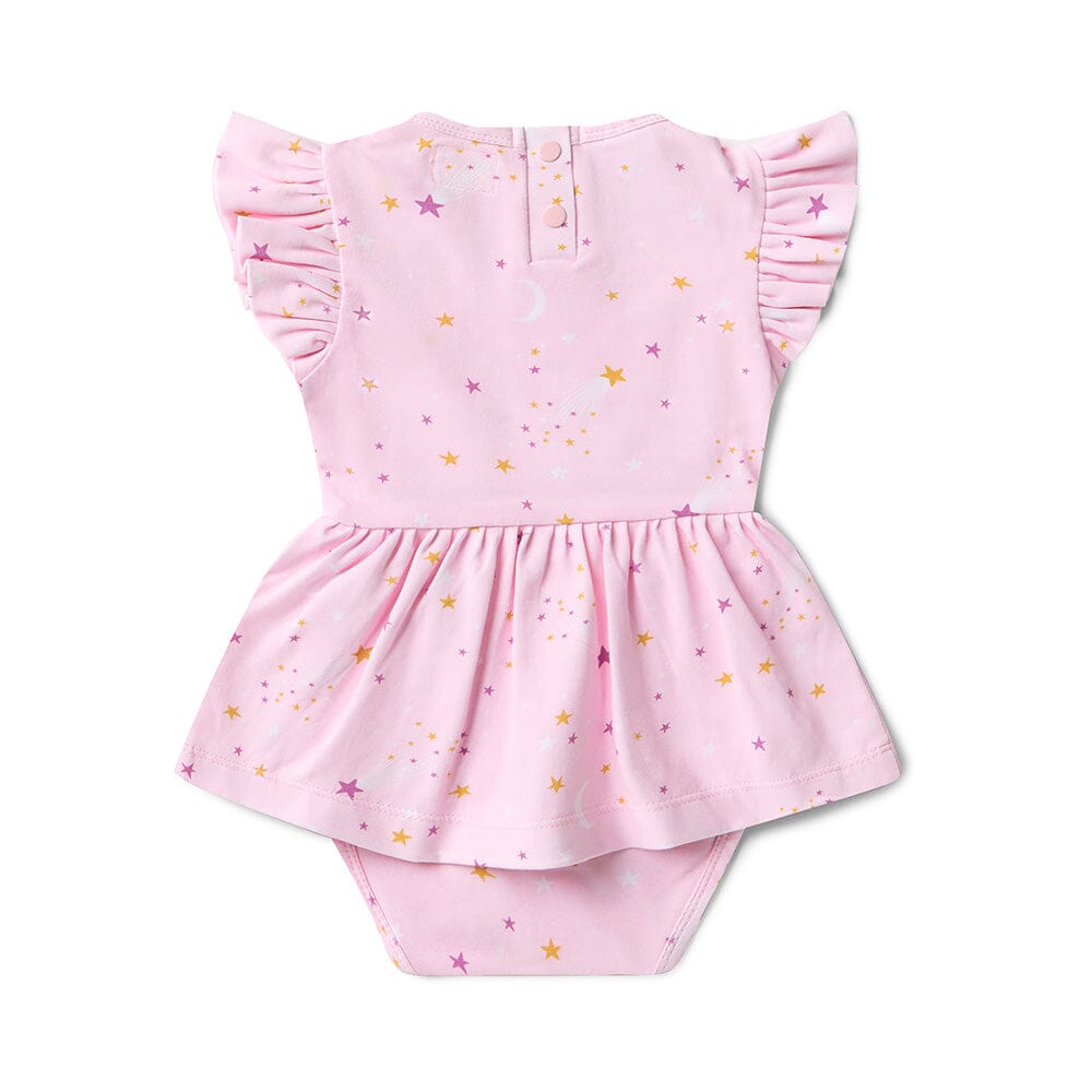 Snuggle Hunny - Organic Short Sleeve Dress | Twinkle Short Sleeve Dress Snuggle Hunny 