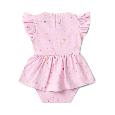 Snuggle Hunny - Organic Short Sleeve Dress | Twinkle Short Sleeve Dress Snuggle Hunny 