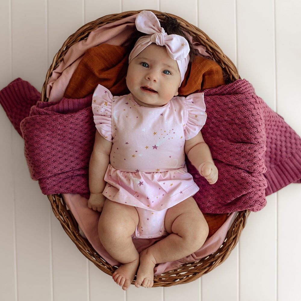 Snuggle Hunny - Organic Short Sleeve Dress | Twinkle Short Sleeve Dress Snuggle Hunny 