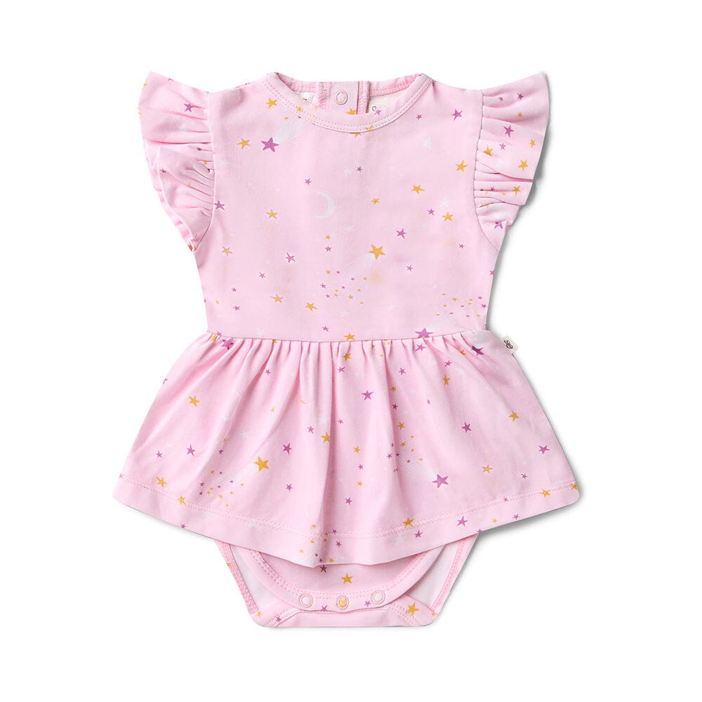 Snuggle Hunny - Organic Short Sleeve Dress | Twinkle Short Sleeve Dress Snuggle Hunny 
