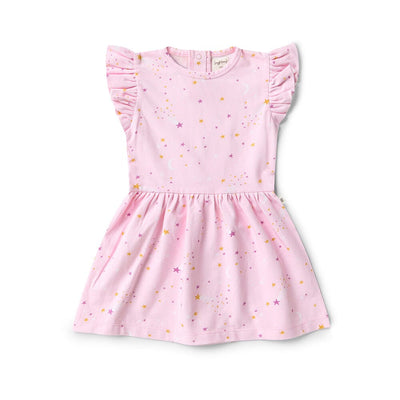 Snuggle Hunny - Organic Short Sleeve Dress | Twinkle Short Sleeve Dress Snuggle Hunny 