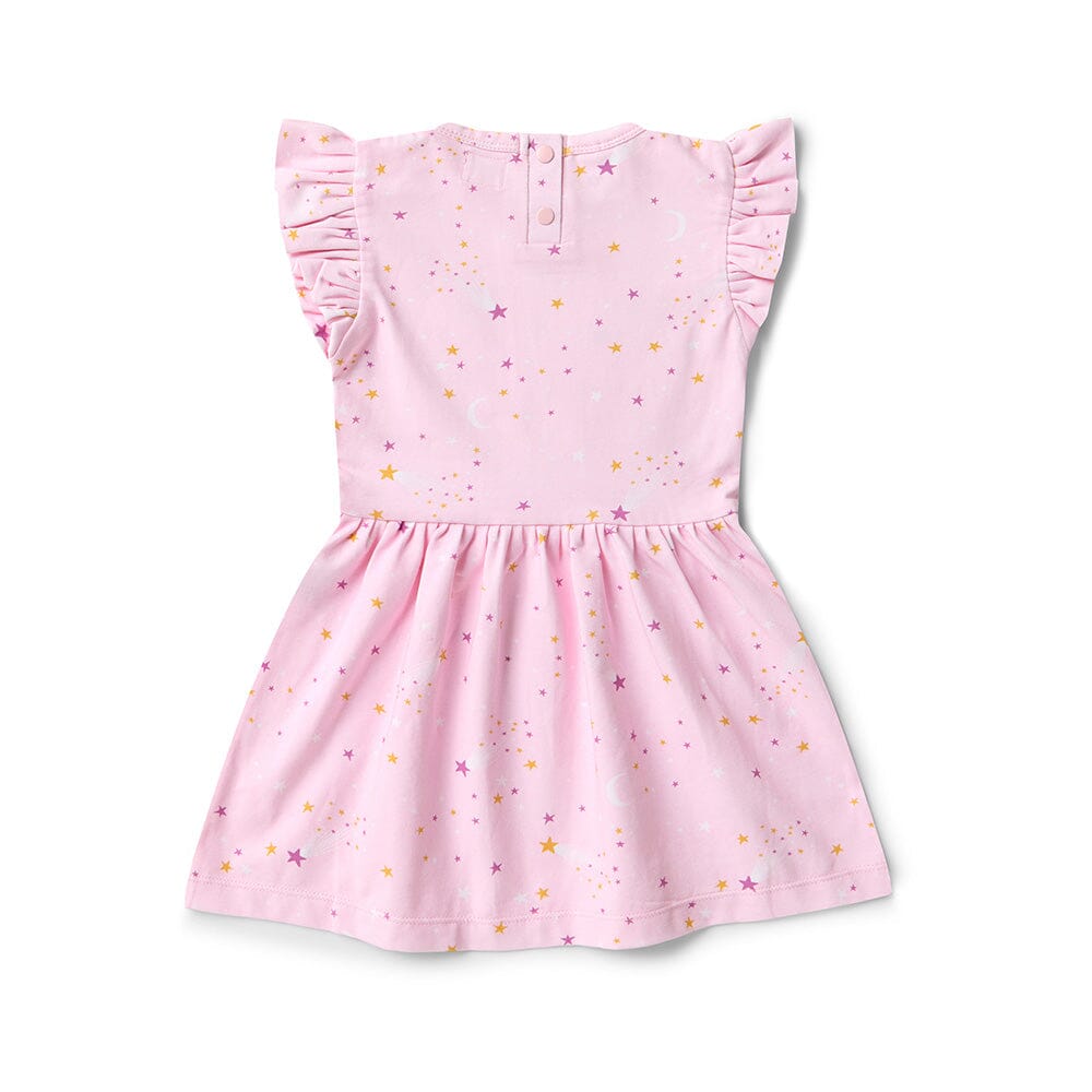 Snuggle Hunny - Organic Short Sleeve Dress | Twinkle Short Sleeve Dress Snuggle Hunny 