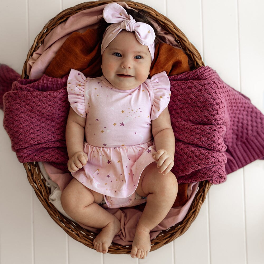 Snuggle Hunny - Organic Short Sleeve Dress | Twinkle Short Sleeve Dress Snuggle Hunny 
