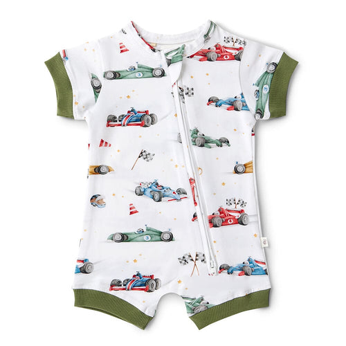 Snuggle Hunny - Organic Short Sleeve Shortie | Little Racers