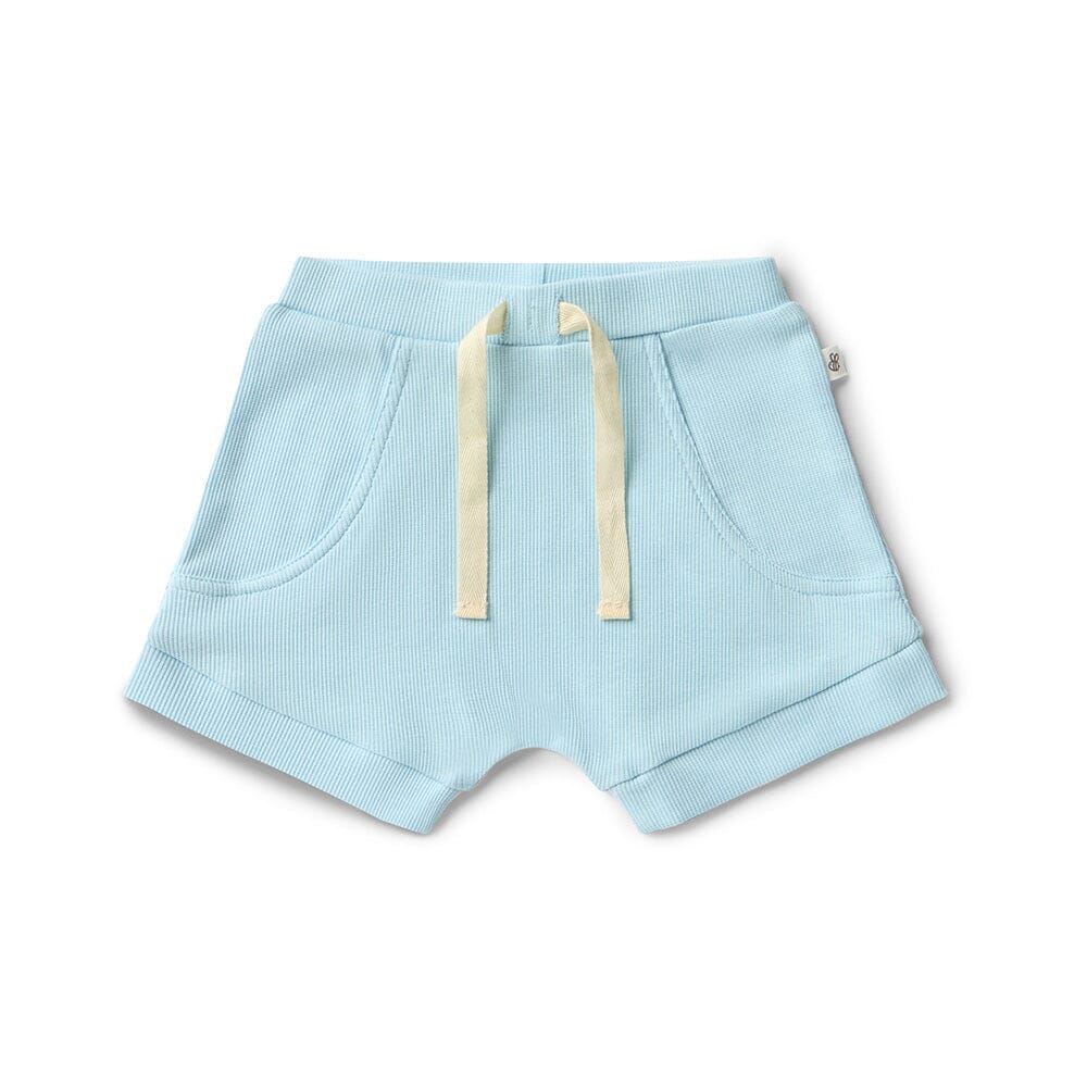 Snuggle Hunny - Organic Shorts | Baby Blue Shorts Snuggle Hunny 
