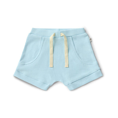 Snuggle Hunny - Organic Shorts | Baby Blue Shorts Snuggle Hunny 