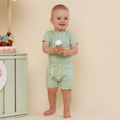 Snuggle Hunny - Organic Shorts | Mint Shorts Snuggle Hunny 