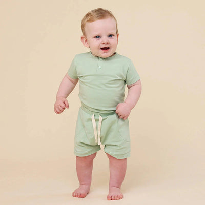 Snuggle Hunny - Organic Shorts | Mint Shorts Snuggle Hunny 