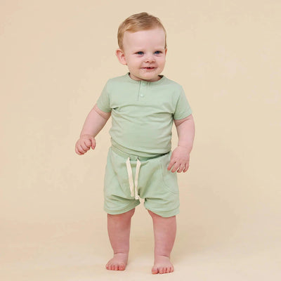 Snuggle Hunny - Organic Shorts | Mint Shorts Snuggle Hunny 