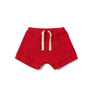 Snuggle Hunny - Organic Shorts Red