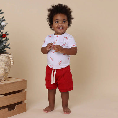 Snuggle Hunny - Organic Shorts Red Shorts Snuggle Hunny 