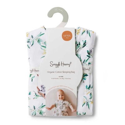 Snuggle Hunny Organic Sleeping Bag 1.0 Tog - Eucalypt Sleeping Bag Snuggle Hunny 