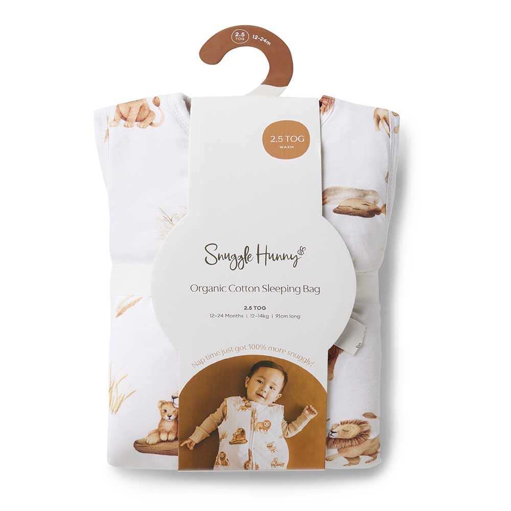 Snuggle Hunny Organic Sleeping Bag 2.5 Tog - Lion Sleeping Bag Snuggle Hunny 