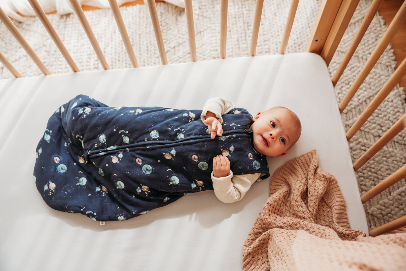 Snuggle Hunny Organic Sleeping Bag 2.5 Tog - Milky Way Sleeping Bag Snuggle Hunny 