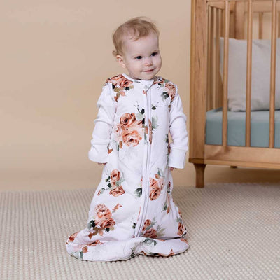 Snuggle Hunny Organic Sleeping Bag 2.5 Tog - Rosebud Sleeping Bag Snuggle Hunny 